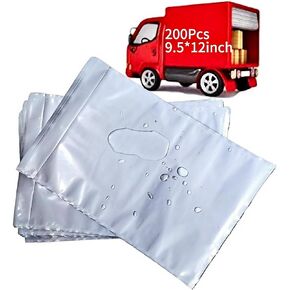 200pcs 9.5 "× 12" مظاريف قائمة التعبئة ذاتية اللصق ، ملصقات بريدية واضحة للمغلف ، أكياس شحن مضادة للماء من البلاستي in Kuwait