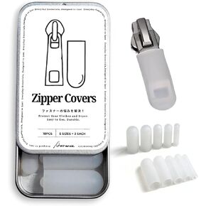 Zipper Covers for Dryer – 10-Pack Silicone Zipper Protectors in 5 Sizes – Prevent Scratches, Reduce Noise – Protect Clothes, Dryer Drum & Washer Interior – Travel Case Included in Saudi Arabia
