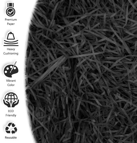 HMJIA Crinkle Cut Paper 7oz Shred Packing Grass Cushion Paper Streamer for Christmas Wedding Birthday Bridesmaid Engagement Craft Gift Boxes Bags Basket Filler Decoration (Kraft Paper) in Saudi Arabia