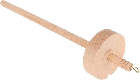 Yarn Making Spindle Fade Comfortable Hand Feel DIY Wooden Yarn Spinner Drop Spindle for Knitting Weaving Crochet Crafts Beech Wood 1 Piece in Saudi Arabia