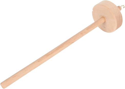 Yarn Making Spindle Fade Comfortable Hand Feel DIY Wooden Yarn Spinner Drop Spindle for Knitting Weaving Crochet Crafts Beech Wood 1 Piece in Saudi Arabia
