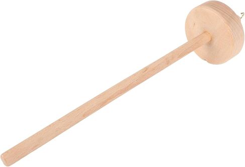 Yarn Making Spindle Fade Comfortable Hand Feel DIY Wooden Yarn Spinner Drop Spindle for Knitting Weaving Crochet Crafts Beech Wood 1 Piece in Saudi Arabia