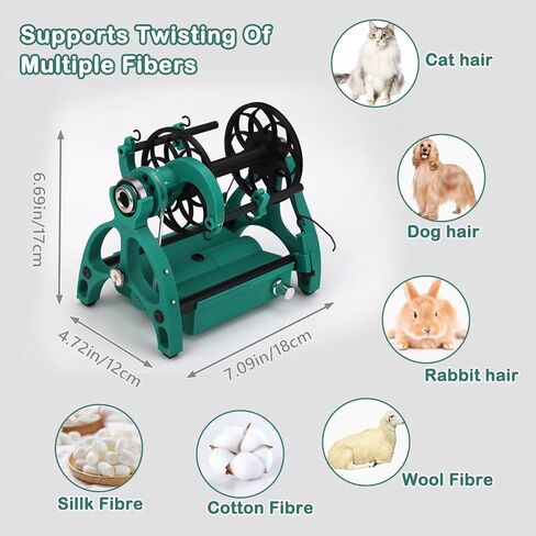 Electric Spinning Wheel, 12V Yarn Wrapping Machine with Speed Control and Forward/Reverse for Yarn Weaving and Mixed Roving Process in Saudi Arabia