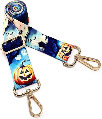 Dsigo Purse Strap, 1.5" Wide Gold Alloy Buckle Floral Printing Crossbody Shoulder Strap for Bag Handbag Crossbody Bags in Kuwait