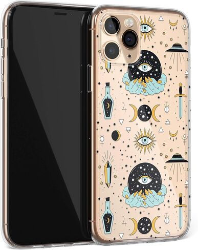 Aesthetic Mystic Case for iPhone XR Xs Max 7 8 Plus SE iPhone 13 Pro Case Magic Crystal Eye Shockproof Protective Esoteric Phone Cover Gift U182 in Saudi Arabia