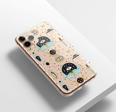 Aesthetic Mystic Case for iPhone XR Xs Max 7 8 Plus SE iPhone 13 Pro Case Magic Crystal Eye Shockproof Protective Esoteric Phone Cover Gift U182 in Saudi Arabia