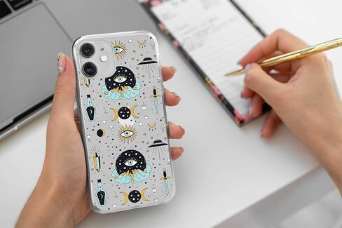 Aesthetic Mystic Case for iPhone XR Xs Max 7 8 Plus SE iPhone 13 Pro Case Magic Crystal Eye Shockproof Protective Esoteric Phone Cover Gift U182 in Saudi Arabia
