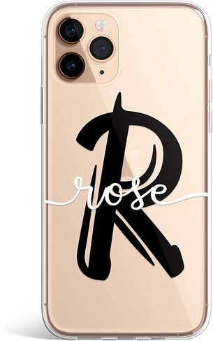 حالة مخصصة لـ iPhone XS MAX XS iPhone 14 Pro Max 7 8 Plus Case Handliting اسم مخصص واضح الأحرف الأولى in Saudi Arabia