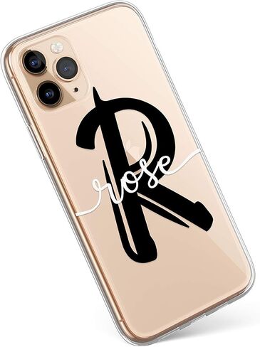 حالة مخصصة لـ iPhone XS MAX XS iPhone 14 Pro Max 7 8 Plus Case Handliting اسم مخصص واضح الأحرف الأولى in Saudi Arabia