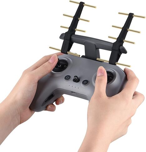 2.4 جيجا هرتز معزز إشارة هوائي للطائرات بدون طيار FPV ، موسع النحاس النحاسي المزدوج مع طلاء السيليكون المحسّن عن بعد مسافة مستقرة الرحلة (أسود) in Kuwait