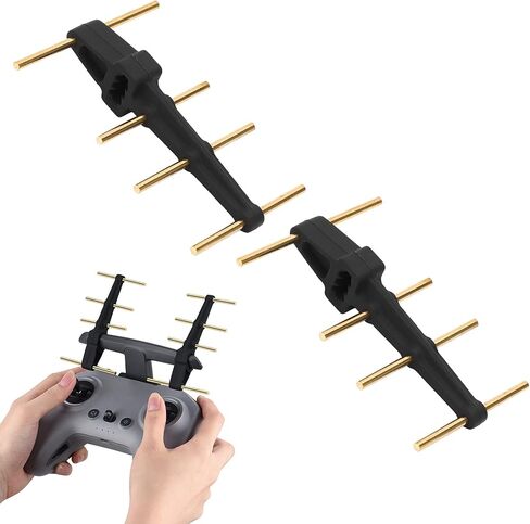 2.4 جيجا هرتز معزز إشارة هوائي للطائرات بدون طيار FPV ، موسع النحاس النحاسي المزدوج مع طلاء السيليكون المحسّن عن بعد مسافة مستقرة الرحلة (أسود) in Kuwait