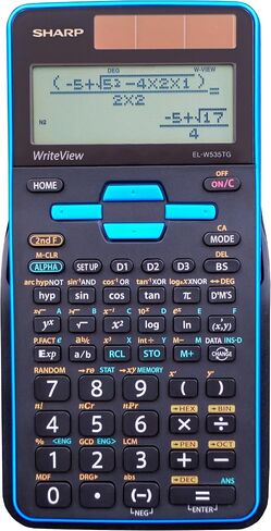 Sharp EL-W535TGBBL Scientific Calculator with WriteView™ 4 Line Display, Black, Blue in Saudi Arabia