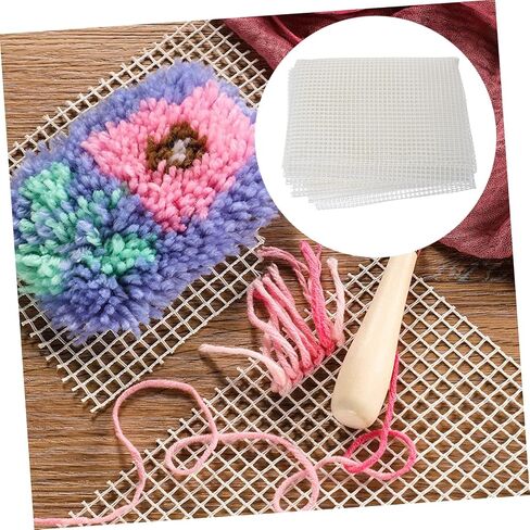 DOITOOL DIY Mesh Rug Hooking Canvas for Embroidery Crafts Lightweight Tapestry DIY Mesh Durable Hooking Craft Accessories for Home Decor for Friends and Family in Saudi Arabia