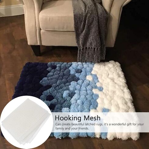 ARTIBETTER DIY Blank Rug Hooking Mesh Craft Sheet White Canvas for Rug Making Tapestry Crafts and Decor Projects in Saudi Arabia