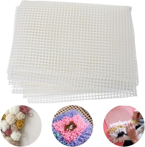 ARTIBETTER DIY Blank Rug Hooking Mesh Craft Sheet White Canvas for Rug Making Tapestry Crafts and Decor Projects in Saudi Arabia