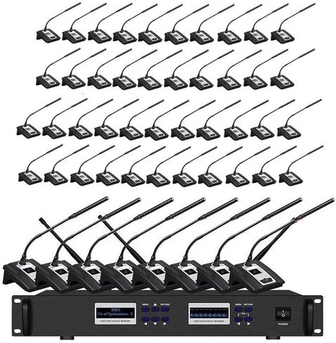 نظام المؤتمرات UHF اللاسلكي الميكروفون مع 50 ميكروفونات غرفة المؤتمر in Kuwait