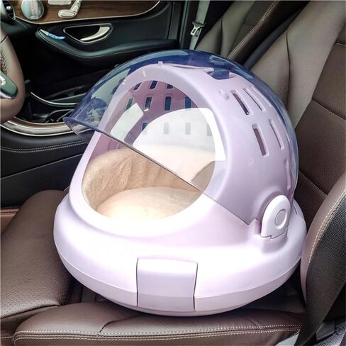 Cat Space Capsule Nest Box Box Pet Case Flight Case Case Portable Bag Simple and Treasable (Beige) in Kuwait