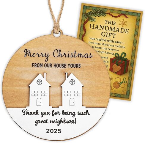 Neighbor Christmas Ornaments 2025, Meaningful Ornament for Neighbors, Best Neighbor Ornament Gift, Neighbor Gifts for Christmas, Holiday Ornaments, Neighbors and Friends Gifts Ideas Keepsake in Saudi Arabia