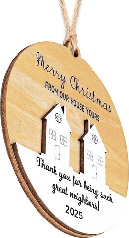Neighbor Christmas Ornaments 2025, Meaningful Ornament for Neighbors, Best Neighbor Ornament Gift, Neighbor Gifts for Christmas, Holiday Ornaments, Neighbors and Friends Gifts Ideas Keepsake in Saudi Arabia