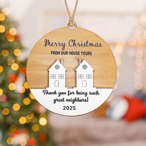 Neighbor Christmas Ornaments 2025, Meaningful Ornament for Neighbors, Best Neighbor Ornament Gift, Neighbor Gifts for Christmas, Holiday Ornaments, Neighbors and Friends Gifts Ideas Keepsake in Saudi Arabia