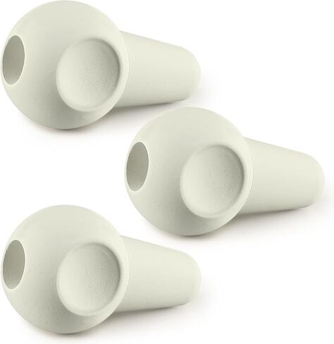 Weysat 3 Pcs Pottery Kiln Plug Peephole Plug for Kilns, 3-1/2" Long, Tapers from 1-1/4" to 3/4", Reliable Stone Pottery Tools and Accessories, Not Pure White in Saudi Arabia