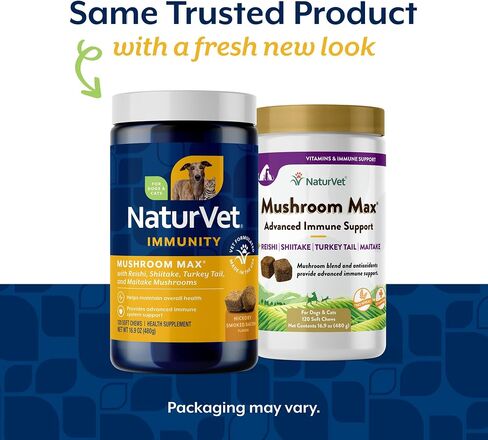 NaturVet Mushroom Max Advanced Immune Support Dog Supplement - 60 Ct in Saudi Arabia