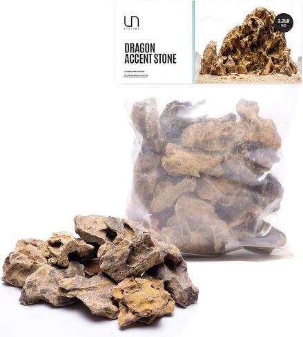 UNS Accent Stone - Aquascaping Hardscape for Freshwater Aquarium Aquascape - Shrimp, Turtle, Betta Fish Tank Decoration - Blue Gray Substrate Gravel for Terrariums - Seiyru Mountain Gravel, 3 lb in Saudi Arabia