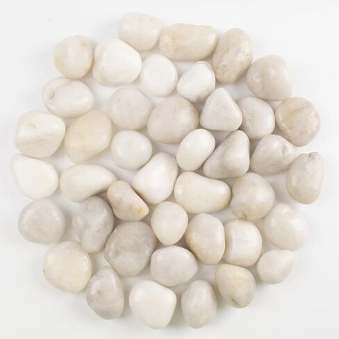 10 lbs Black River Rocks - Large Polished Black Pebbles for Plants & Garden Decorative Stones，1-2" Polished Pebbles for Landscaping, Fish Tanks, Flower Pots, Water Fountains in Kuwait
