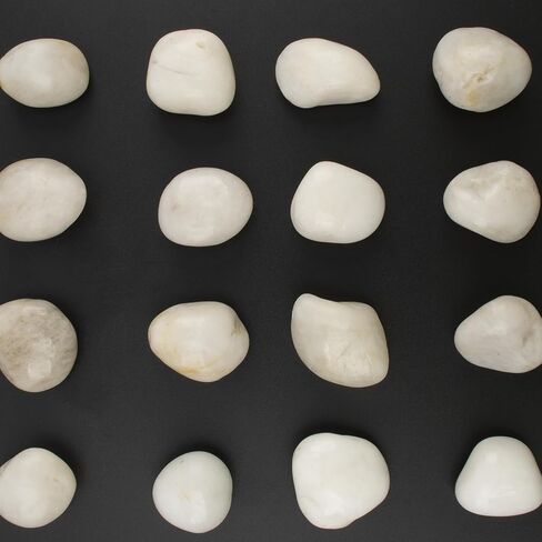 10 lbs Black River Rocks - Large Polished Black Pebbles for Plants & Garden Decorative Stones，1-2" Polished Pebbles for Landscaping, Fish Tanks, Flower Pots, Water Fountains in Kuwait
