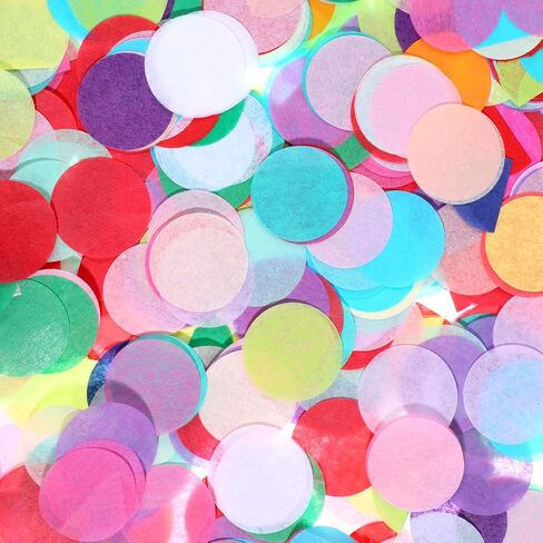 ورقة حلويات ، 5000 PCS 1 بوصة مائدة مستديرة متعددة الألوان Confetti قوس قزح الأنسجة دوائر الورق ل DIY مهرجان حفل زفاف الحرف DIY Scrapbooking زفاف الزفاف in Kuwait