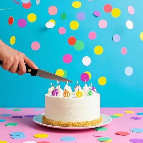 ورقة حلويات ، 5000 PCS 1 بوصة مائدة مستديرة متعددة الألوان Confetti قوس قزح الأنسجة دوائر الورق ل DIY مهرجان حفل زفاف الحرف DIY Scrapbooking زفاف الزفاف in Kuwait