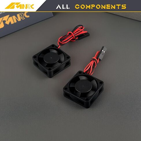 4Pcs Plastic 30mm RC Car Brushless Motor ESC Cooling Fan Heatsink Compatible with 1/10 1/12 1/8 HSP HPI Wltoys Himoto Tamiya Redcat Upgrades Parts in Saudi Arabia