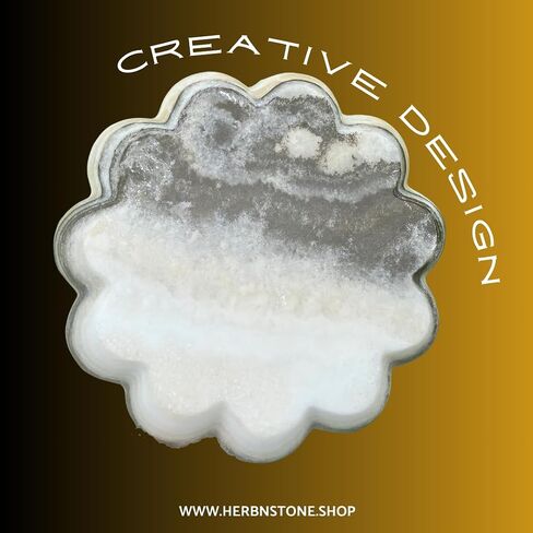 Herb N Stone Apothecary Large Zebra Calcite Decorative Bowl | Hand Carved Crystal Centerpiece for Home Decor and Healing Energy in Saudi Arabia