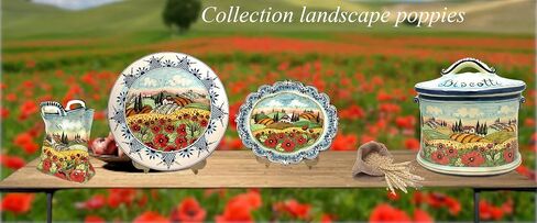 Ceramiche d'Arte Parrini - الفخاء الخزفي الإيطالي باليد المطلية باليد الخشخاش الصينية المصنوعة في إيطاليا توسكان in Kuwait