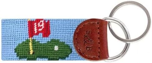 Smathers & Branson Beverage Cart Needlepoint Key Fob in Saudi Arabia