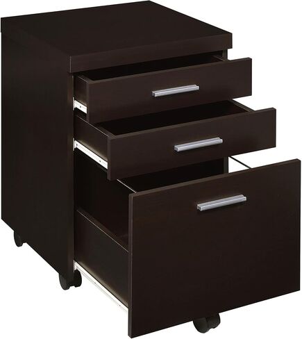 تعظيم الكفاءة مع خزانة ملفات كابتشينو 3-Drawer ، ومساحة تخزين واسعة ، وتصميم أنيق للمكتب أو الاستوديو in Kuwait