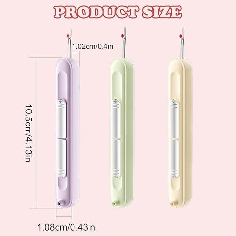 تم ترقيته الجديد 2 في 1 threader eedle threader ， eedle threadle for the thich stitch tool ، mini seamripper المحمولة ، لمستلزمات خياطة كروية كروية cross （3 pcs） in Saudi Arabia