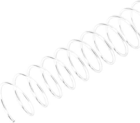 100Pcs 14.3mm Iron Spiral Binding Coils, 48 Teeth 4:1 Pitch, 115 Sheet Capacity for A4 Paper, 360 Degree Rotatable, Easy to Cut and Bind (Gold) in Kuwait