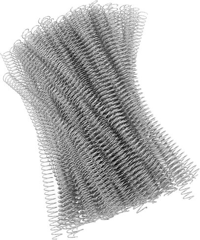 100Pcs 14.3mm Iron Spiral Binding Coils, 48 Teeth 4:1 Pitch, 115 Sheet Capacity for A4 Paper, 360 Degree Rotatable, Easy to Cut and Bind (Gold) in Kuwait