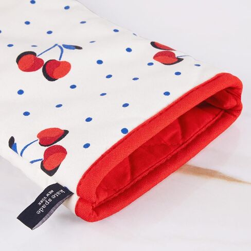 Kate Spade New York Cherry Dot Kitchen Fael ، Aven Mitt & Pot حامل 4 عبوات ، 17 "× 28" ، 7 "× 13" ، 7 "× 10" ، أبيض/أحمر/أزرق in Saudi Arabia