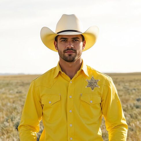 2 Pcs Metal Sheriff Badge Branded Sheriff Deputy Badge Sheriffs Badges Cowboy Party Decoration Police Badges Medallion Pins for School Carnival Prizes Party Bag Gift Fillers in Kuwait