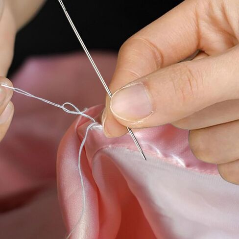 30x دبابيس خياطة كبيرة للعين مع حجة تخزين خشبية دبابيس دبابيس الفولاذ المقاوم للصدأ دبابيس حياكة تطريز يدوي in Kuwait