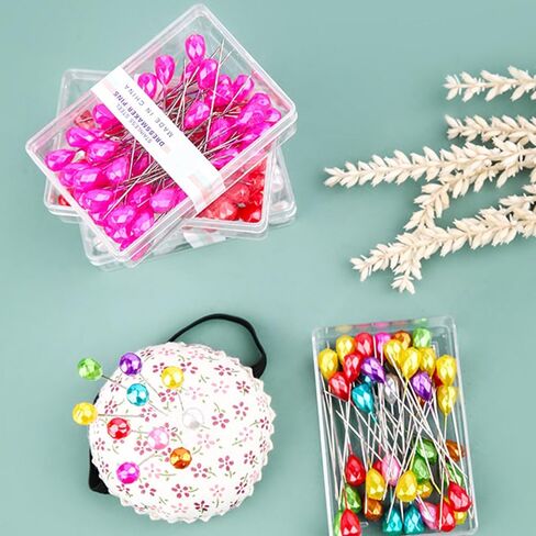 50pcs دبوس خياطة ملون طويل لخياطة خياطة خياطة خياطة خياطة لخيمة in Kuwait