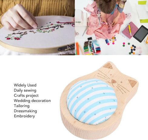 دبابيس الخياطة Yechiry ، دبابيس تحديد المواقع ، دبابيس تثبيت الخياطة 80 قطعة مع pincushion على شكل قط لطيف لخياطة مشاريع الحرف اليدوية in Kuwait