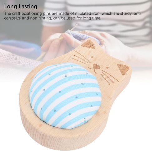 دبابيس الخياطة Yechiry ، دبابيس تحديد المواقع ، دبابيس تثبيت الخياطة 80 قطعة مع pincushion على شكل قط لطيف لخياطة مشاريع الحرف اليدوية in Kuwait