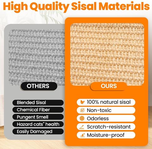 KEDAO SISAL CAT SCRECKER BED SCREAR CATS INDOOR CATS AMMOCK ATTLEST CATTY CAT SCRINGER CATS WOODEN CATS FAD in Kuwait