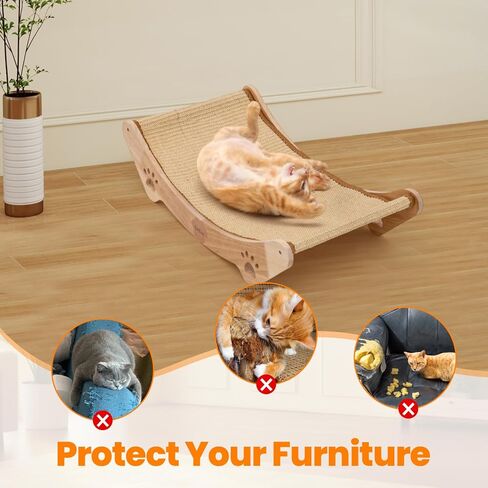 KEDAO SISAL CAT SCRECKER BED SCREAR CATS INDOOR CATS AMMOCK ATTLEST CATTY CAT SCRINGER CATS WOODEN CATS FAD in Kuwait