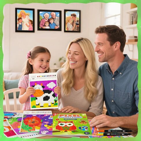 كتاب تلوين الحيوانات في Dooledoo للأطفال 5-8 8-12 ، الطلاء حسب عدد مجموعات الرسم الحفلات الحفلات ، وفنون DIY ، مستلزمات النشاط الفصول الدراسية ، هدايا عيد ميلاد عيد الميلاد للبنات الفتيات الفتيات in Kuwait
