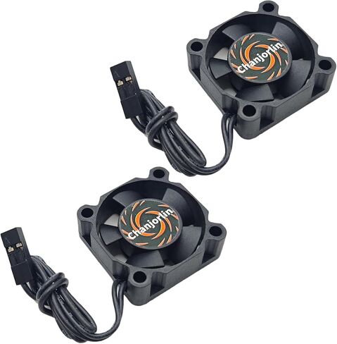 2Pack RC Car Motor Cooling Fan 25mm 30mm 40mm 50mm High Speed Heatsink 28000RPM ESC Fans for 1/8 1/7 1/10 1/12 Scale Truck Off Road Crawler Car Boat 540 550 Brushless Brushed Motors (25mm) in Saudi Arabia