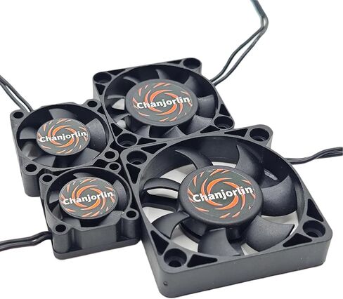 2Pack RC Car Motor Cooling Fan 25mm 30mm 40mm 50mm High Speed Heatsink 28000RPM ESC Fans for 1/8 1/7 1/10 1/12 Scale Truck Off Road Crawler Car Boat 540 550 Brushless Brushed Motors (25mm) in Saudi Arabia